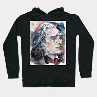 FRANZ LISZT - watercolor portrait .2 Hoodie